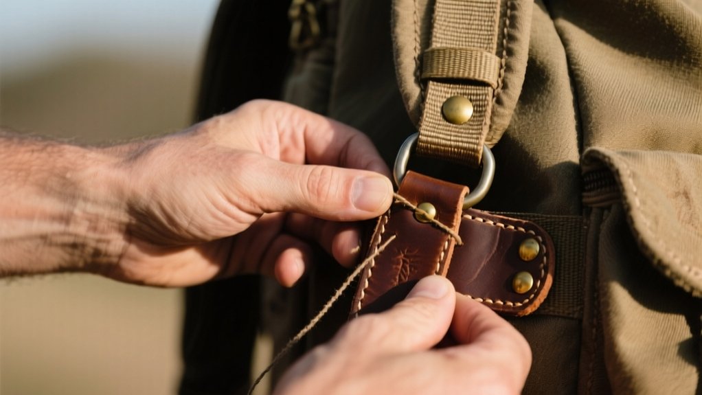 attach holster to backpack