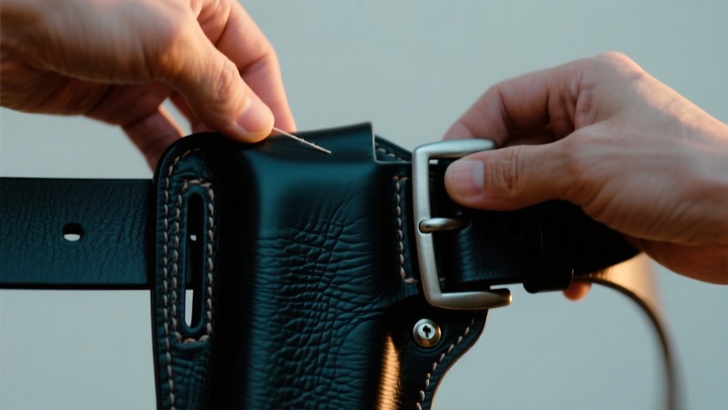 attach holster to belt