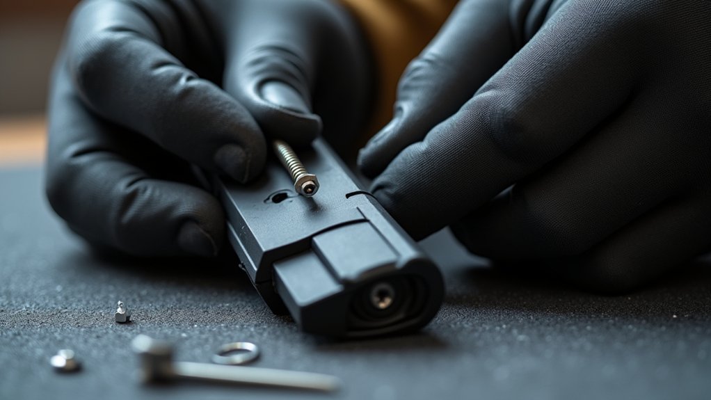 disassemble holster retention mechanism