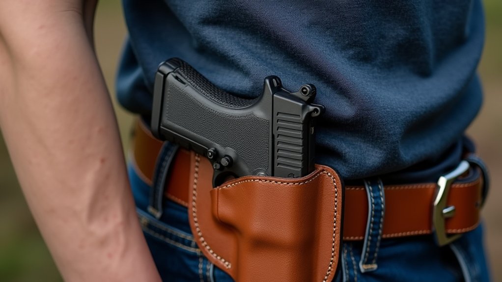 holster claw enhances comfort