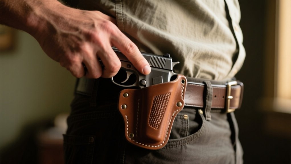 paddle holster outside pants