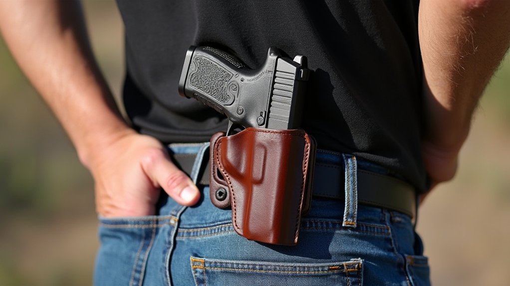 positioning paddle holster correctly