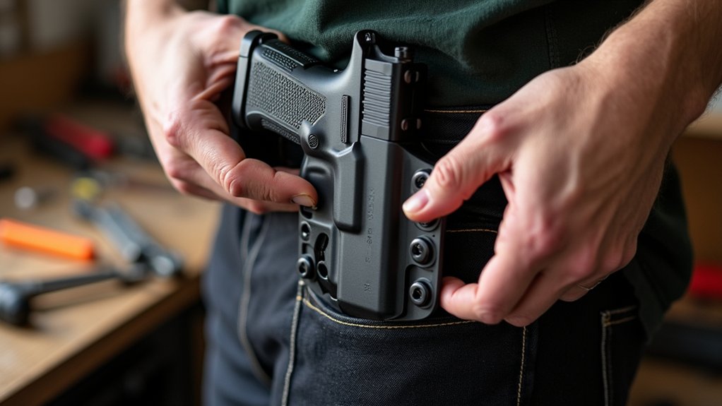 prepare firearm select holster