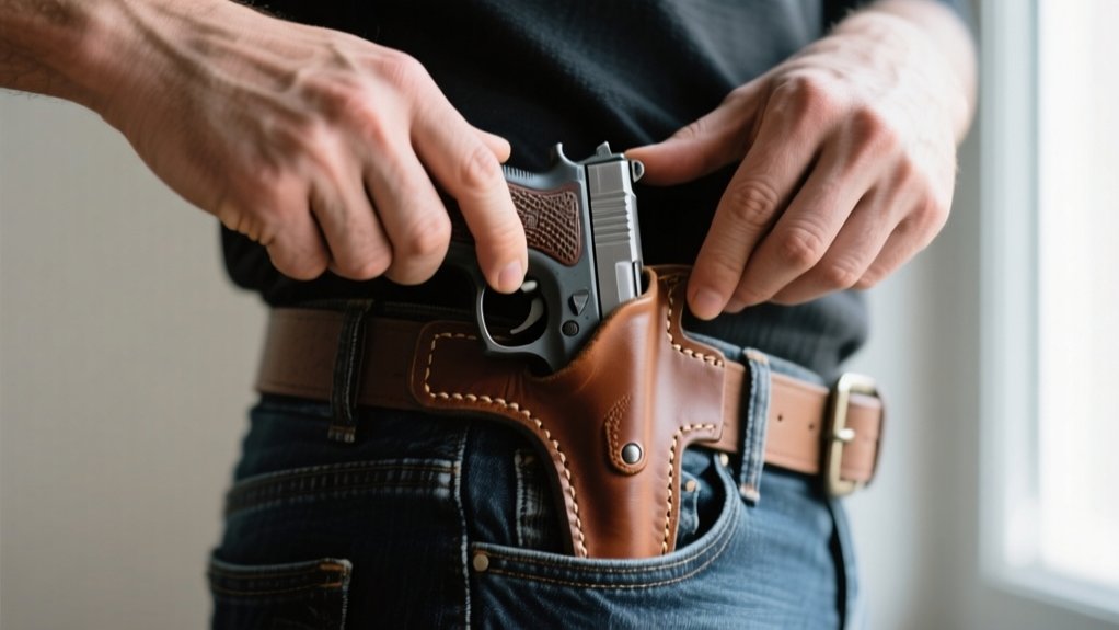 properly secure holster placement