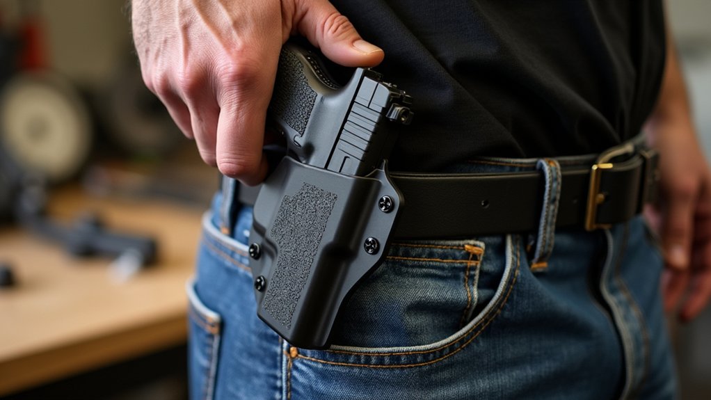 secure paddle holster installation