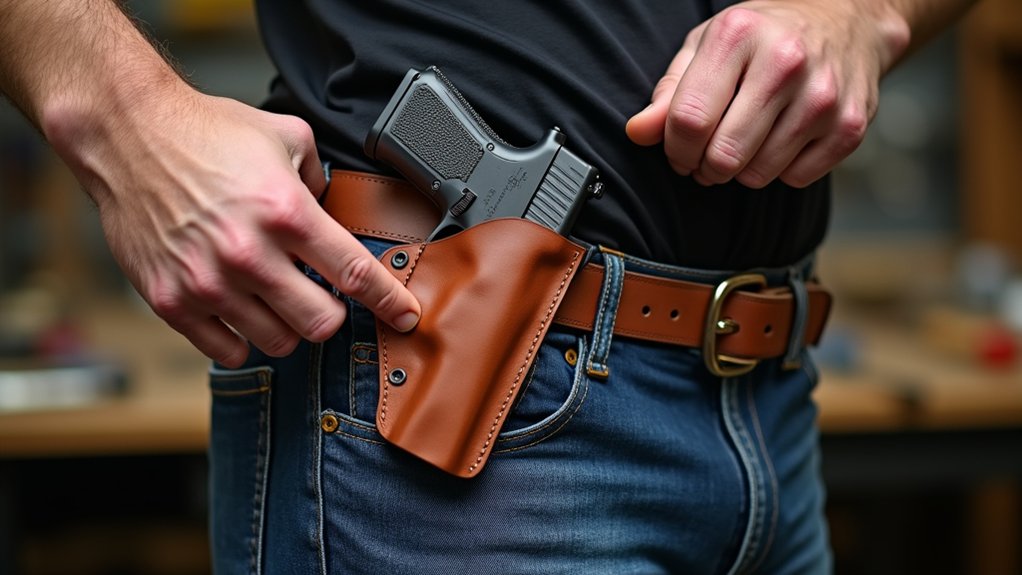 secure paddle holster stability