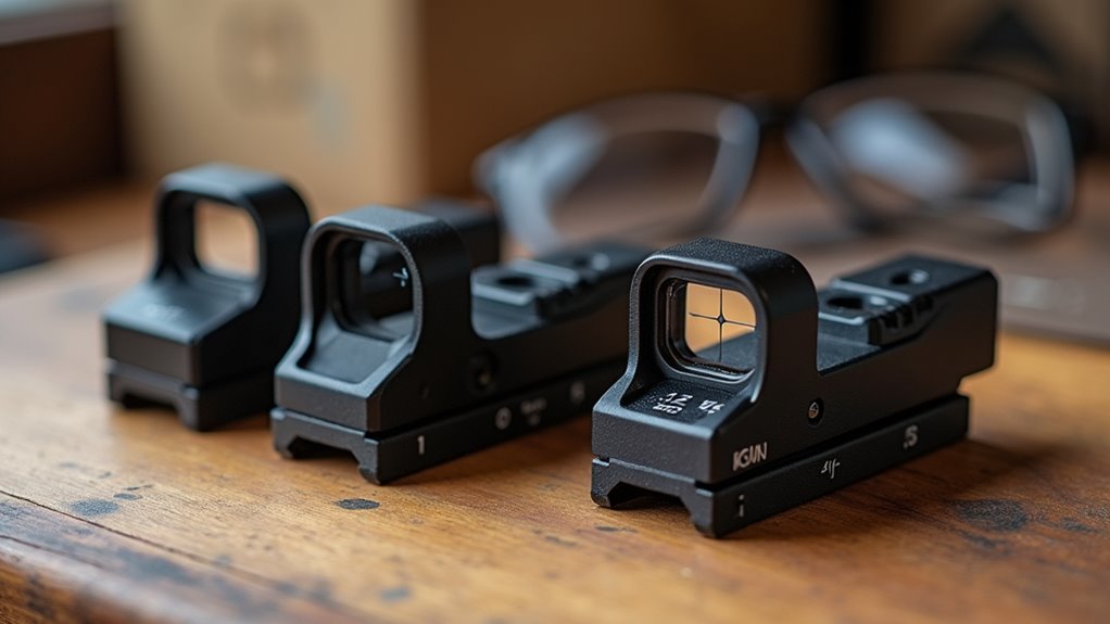 clear durable contrasting sights