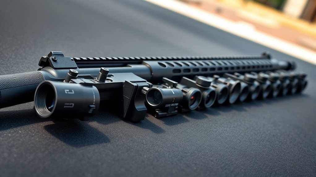 top ar flip up sights