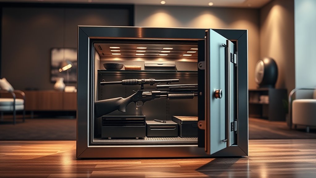 top drop down gun safes