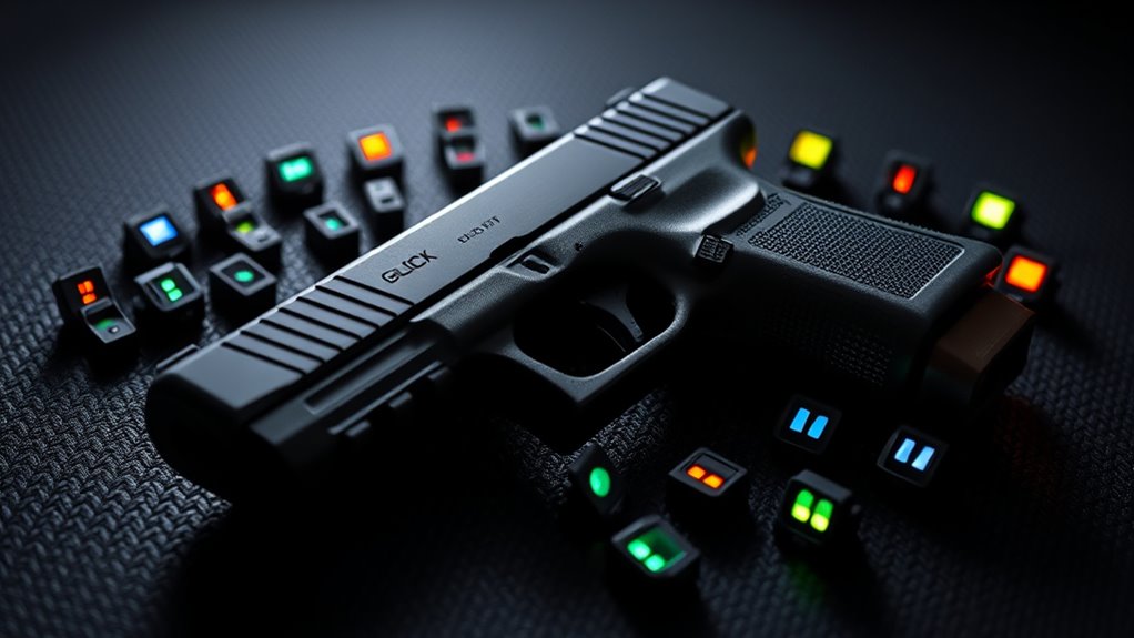 top glock 43x night sights