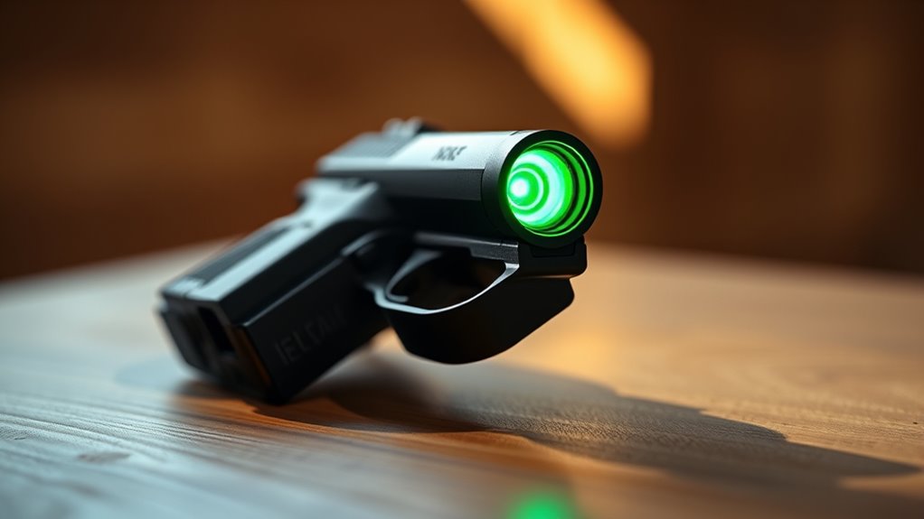 top green dot pistol sights