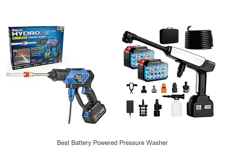 Top 13 Best Battery Powered Pressure Washer For Power & Portability